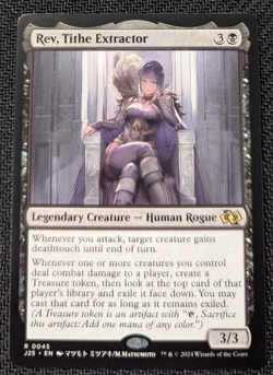 MTG Foundations Jumpstart Rev, Tithe Extractor ANIME ART NM/M Pack Fresh - Image 1