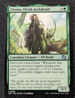 MTG Foundations Jumpstart Dionus, Elvish Archdruid ANIME ART NM/M Pack Fresh - Image 1