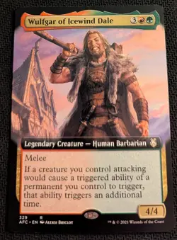 MTG Wulfgar of Icewind Dale Commander: AFR 329 Extended Art M/NM Pack Fresh - Image 1