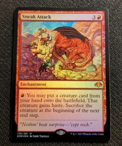 MTG Dominaria Remastered Sneak Attack FOIL NM/M Pack Fresh - Image 1
