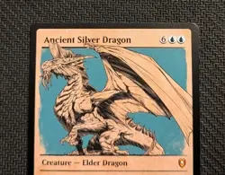 MTG Ancient Silver Dragon MYTHIC SHOWCASE Commander Legends: Baldur's Gate NM+ - Image 3