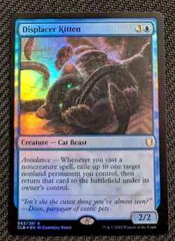 MTG Displacer Kitten FOIL Commander Legends: Baldur's Gate NM/M - Image 1