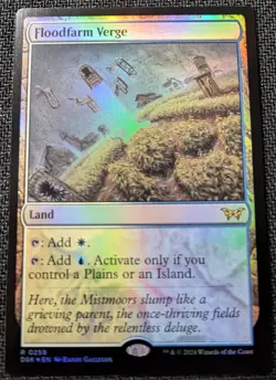 MTG Duskmourn: House Of Horror Floodfarm Verge FOIL NM/M Pack Fresh - Image 1