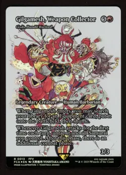 Gilgamesh Weapon Collector 0013 Foil Showcase Final Fantasy Through the Ages MTG - Image 1