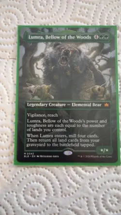 Lumra, Bellow of the Woods (Borderless) (0342) Bloomburrow Regular - Image 4