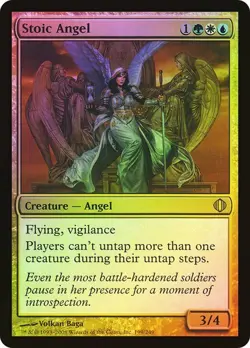 Shards of Alara MTG Foil Stoic Angel Magic - Image 1
