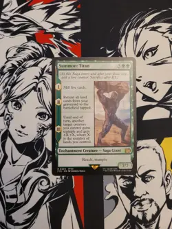 MTG - Summon: Titan-Saga Giant R 0204 Final Fantasy Regular NM FIN - Image 1