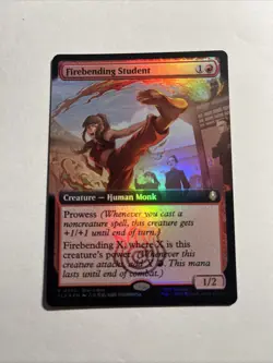 Firebending Student *Buy a Box Promo FOIL* Magic MTG Plus Bonus Rare!!! - Image 1
