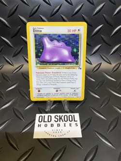 Pokemon WOTC Fossil ~ Ditto 3/62 Holo Rare ~ LP - Image 1