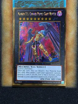 Yugioh Number C15: Gimmick Puppet Giant Hunter PGLD-EN019 Gold Secret Rare NM - Image 1