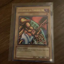 Yu-Gi-Oh! TCG Left Arm Of The Forbidden One Holo LOB 123 - Image 1
