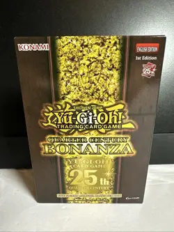 Yugioh Quarter Century BONANZA 5 PACK 1st Edition Booster Tuck Box NEW SEALED - Image 1