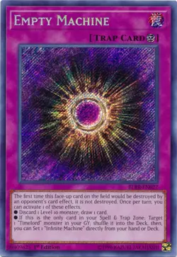 1x (LP) Empty Machine - BLRR-EN027 - Secret Rare - 1st Edition YuGiOh - Image 1
