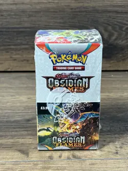 Pokemon Card TCG Obsidian Flames Half Booster Box Sealed 18 Packs Quantity - Image 1