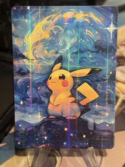Pokemon Pikachu Holo rare Waifu Doujin ACG DIY Full Art Card New - Image 1