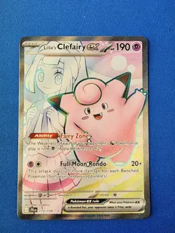 Lillie's Clefairy Ex 173/159 Journey Together Ultra Rare Holo Pokemon Card NM! - Image 1