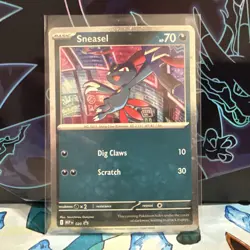 Pokemon TCG Phantasmal Flames Sneasel 020 Promo Card - Image 1