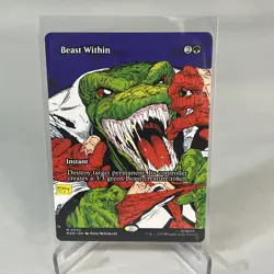 MTG Magic 0033 Beast Within Mythic Borderless Card Marvel Todd McFarlane MAR - Image 1