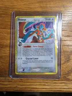 Deoxys 5/110 Delta species Holo Rare 2006 Vintage Pokemon TCG Card Damaged - Image 1