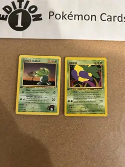 Oddish 1st Edition Pokemon Card Lot Vintage WOTC - Image 1