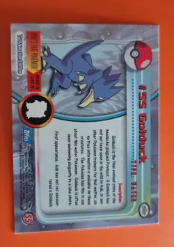 GOLDUCK #55 - BLUE LOGO - SERIES 1 - TOPPS Pokemon CARD - NM - Image 2