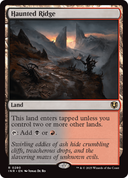 Haunted Ridge Innistrad Remastered PLD Land Rare MAGIC GATHERING CARD ABUGames - Image 1