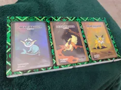 Bear Walker Limited Edition Cards. Jolteon/flareon/vaporeon +display Case. - Image 1