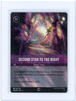 Disney Lorcana Second Star to the Right (Enchanted) Holo Ursula's Return 210/204 - Image 1