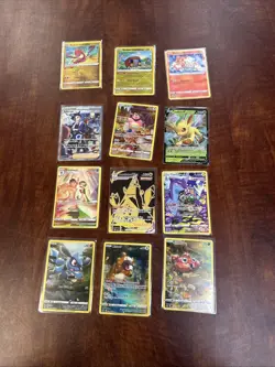 12 Card Pokemon Lot Trainer Gallery Galarian Gallery Radiant V And Vmax - Image 1