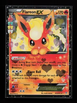 Flareon EX RC6/RC32 Ultra Rare Generations: Radiant Collection Pokemon Card - Image 1