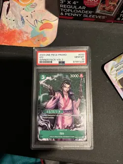 2023 IZO WINNER Pack Vol 2 Tourney Pack OP01 One Piece Card Game 033 PSA 10 GM - Image 1