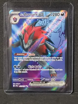Pokemon TCG N's Zoroark EX Holo Ultra Rare Card 175/159 Sv09: Journey Together - Image 1