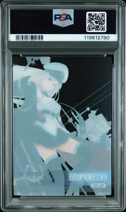 2024 BUSHIROAD TRADING CARD COLLECTIOCLEAR AZUR LANE VOL.1 #02 ENTERPRISE PSA 10 - Image 2