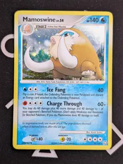 Mamoswine 9/146 Holo Rare Diamond & Pearl Legends Awakened Card 2008 NM/LP - Image 1
