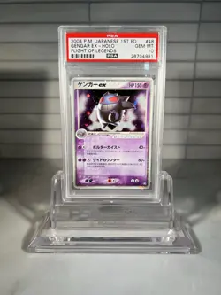PSA 10 GEM MINT Gengar EX 048 1st Edition Flight of Legends Holo Pokemon Card - Image 1