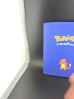 Vintage Pokemon Blue Charmander Pocket 72-Card Binder w/Notepad 1999 - Image 1