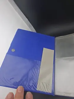 Vintage Pokemon Blue Charmander Pocket 72-Card Binder w/Notepad 1999 - Image 3