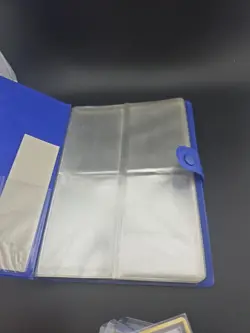 Vintage Pokemon Blue Charmander Pocket 72-Card Binder w/Notepad 1999 - Image 4