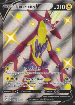 Toxtricity V SV112/SV122 Holo Rare Shining Fates Shiny Vault MINT Pokemon Card - Image 1