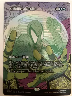 Mindbreak Trap #11 Marvel's Spider-Man Borderless FOIL Mythic MAR - Image 1