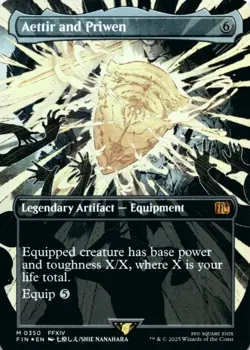 MTG Aettir and Priwen (Borderless) Foil NM FINAL FANTASY Magic 350 - Image 1
