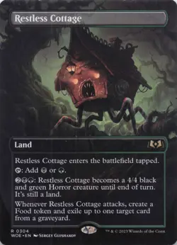 Restless Cottage (Borderless) Wilds of Eldraine Regular Rare #304 NM MTG - Image 1