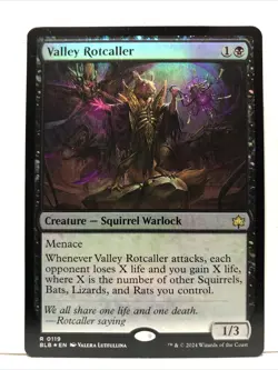 MTG Valley Rotcaller Magic: The Gathering Bloomburrow Foil Rare #0119 - Image 1