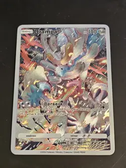 Drampa Pokemon TCG Pocket Illustration Rare Textured Holo Custom Fanart - Image 1
