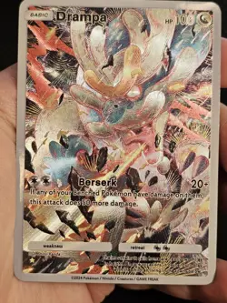Drampa Pokemon TCG Pocket Illustration Rare Textured Holo Custom Fanart - Image 2
