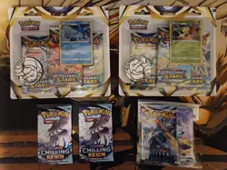 Pokemon: Brilliant Stars Blisters Silver Tempest Chilling Reign - Sealed Lot - Image 1