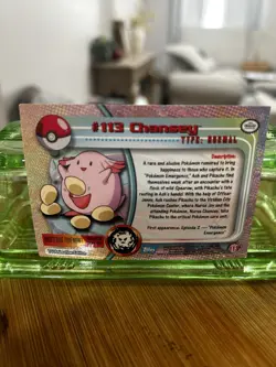 Pokemon - Topps 1999 -CHANSEY. TV Animation Series - Blue - Image 2
