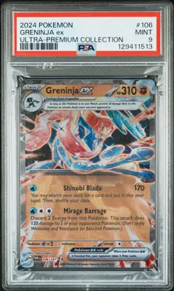 2024 POKEMON GRENINJA EX ULTRA-PREMIUM COLLECTION #106 GRENINJA EX PSA 9 - Image 1