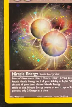 2002 Pokemon TCG Miracle Energy 16/105 Neo Destiny Holo Ungraded - Image 3