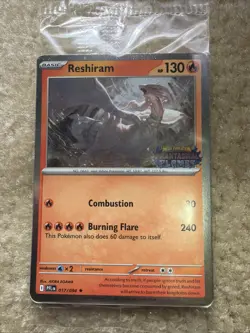Reshiram 017/094 - Pokemon TCG: Phantasmal Flames - SEALED Stamped Promo - Image 1